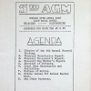 April 1960 AGM Agenda